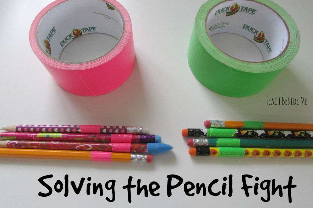 Solving the pencil fight- homeschool organization