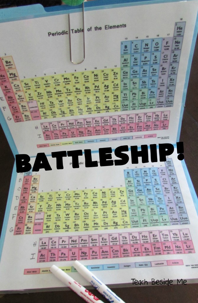 Periodic Table Battleship Game