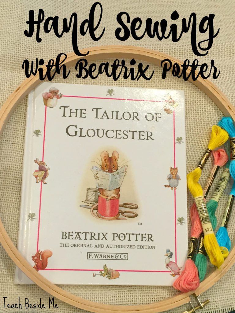 Hand sewing with Beatrix Potter