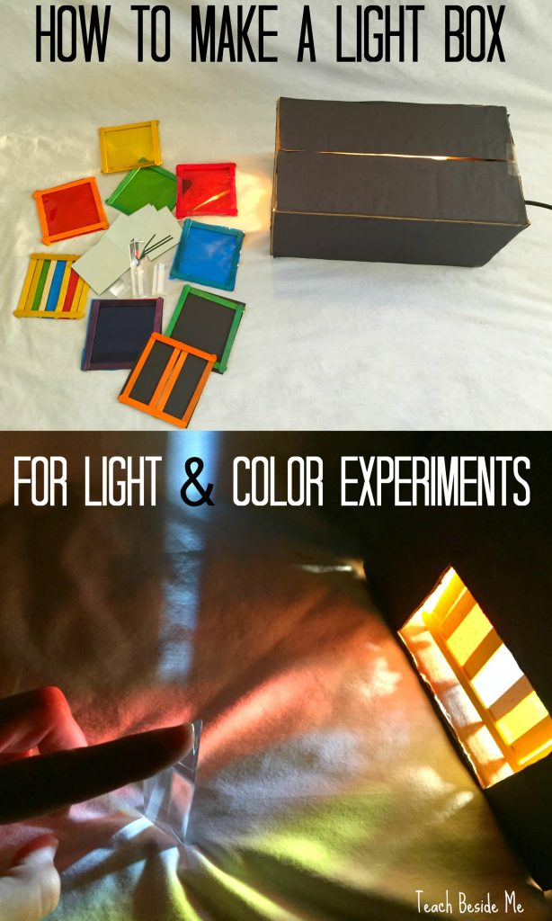 Light and color experiments with a light box - STEM Ed
