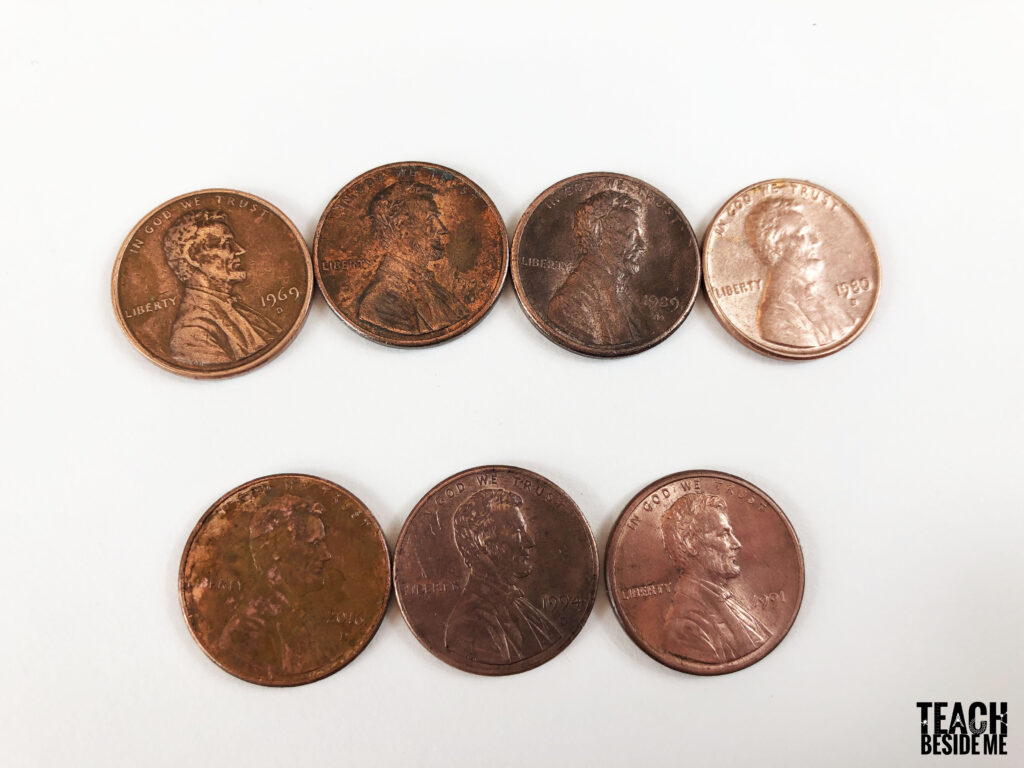 clean pennies