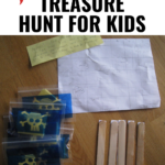 Pirate treasure hunt in yard for kids