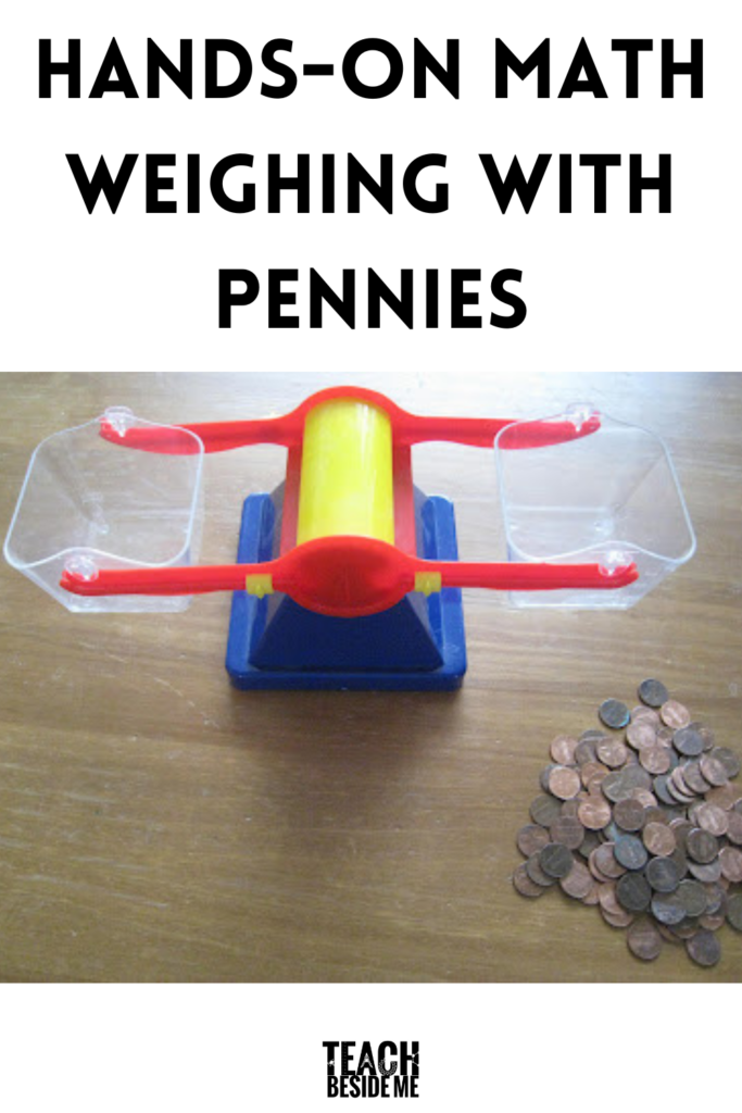 hands on math weighing with pennies