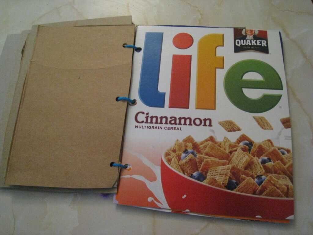 learning to read with food boxes