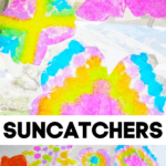 Rainbow Tie-Dye Suncatchers Craft