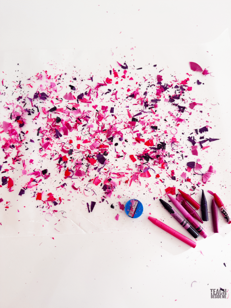 crayon shavings melted crayon art