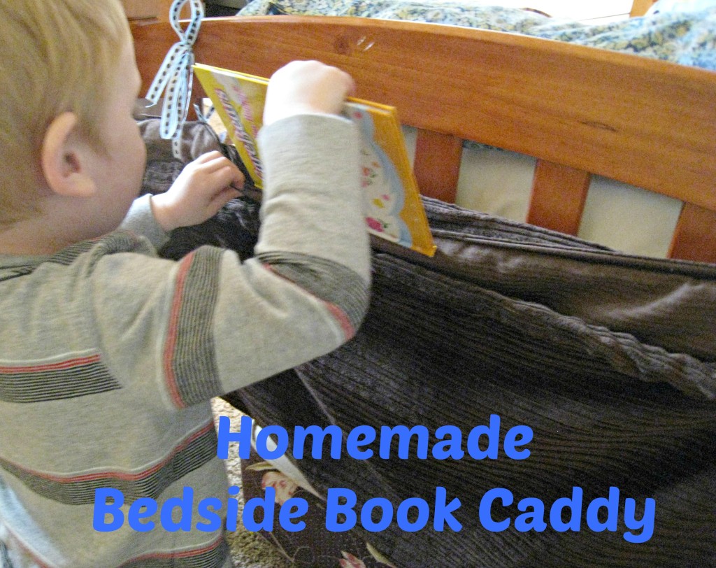 homemade book caddy