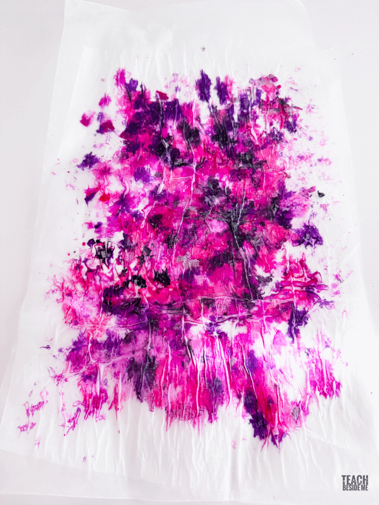 melted crayon valentine craft