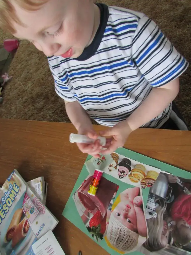 toddler craft story collage
