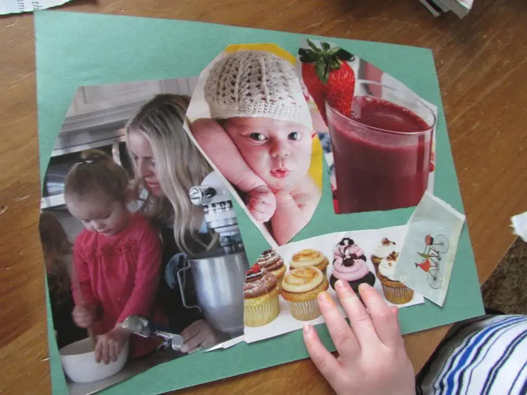 toddler story collage
