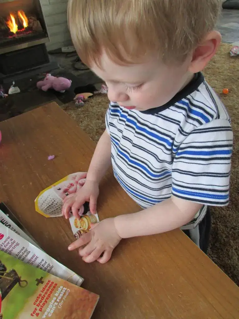 toddler story collage