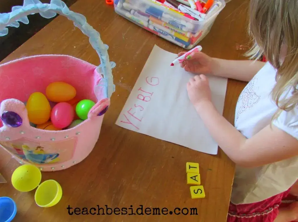 easter learning game spelling