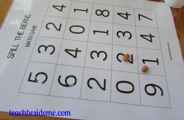 Spill the Beans Math Game – Free Printable