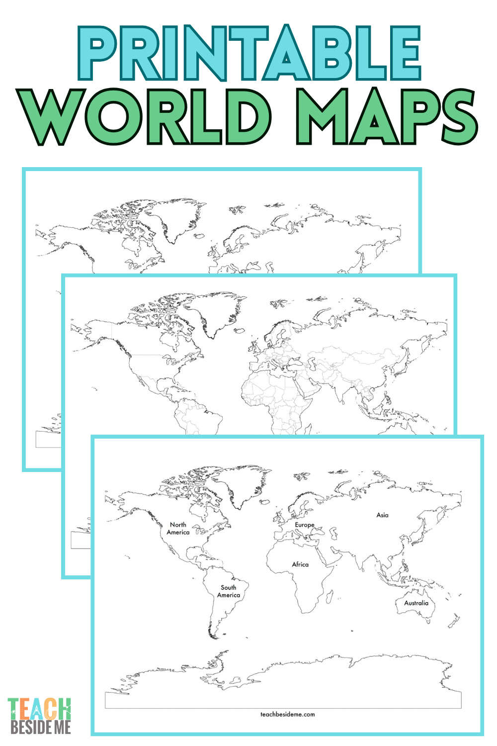 printable world maps