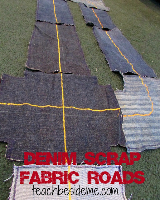 DIY Fabric Roads for Cars & Trucks