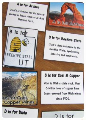 Explore Utah History for Kids: Printable Matching Game - Teach Beside Me