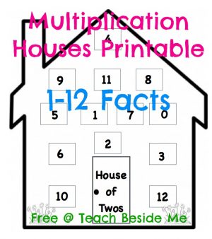 Math House Examples Multiplication Facts for Kids: Multiplication Houses Printable! - Teach ...