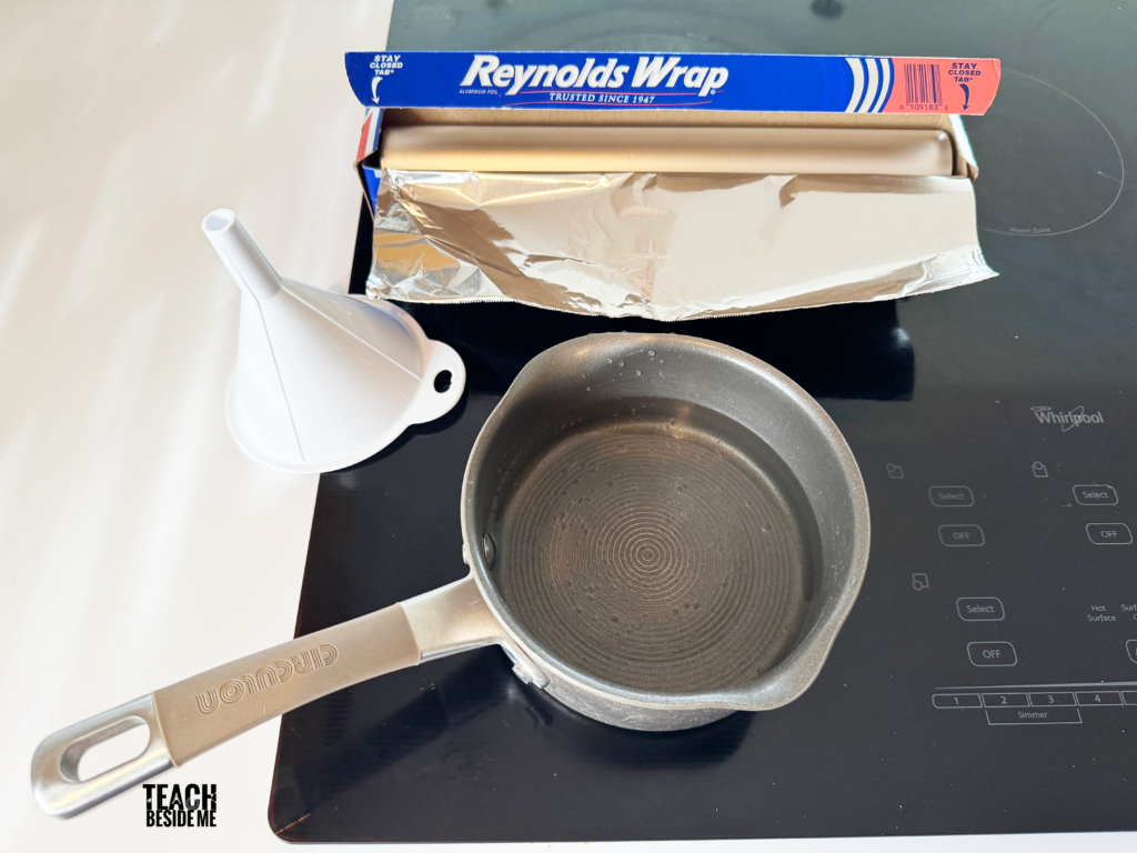 making a geyser- science experiment