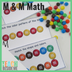 M & M Math Pattern Cards