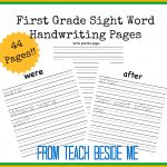 First Grade Sight Word Handwriting