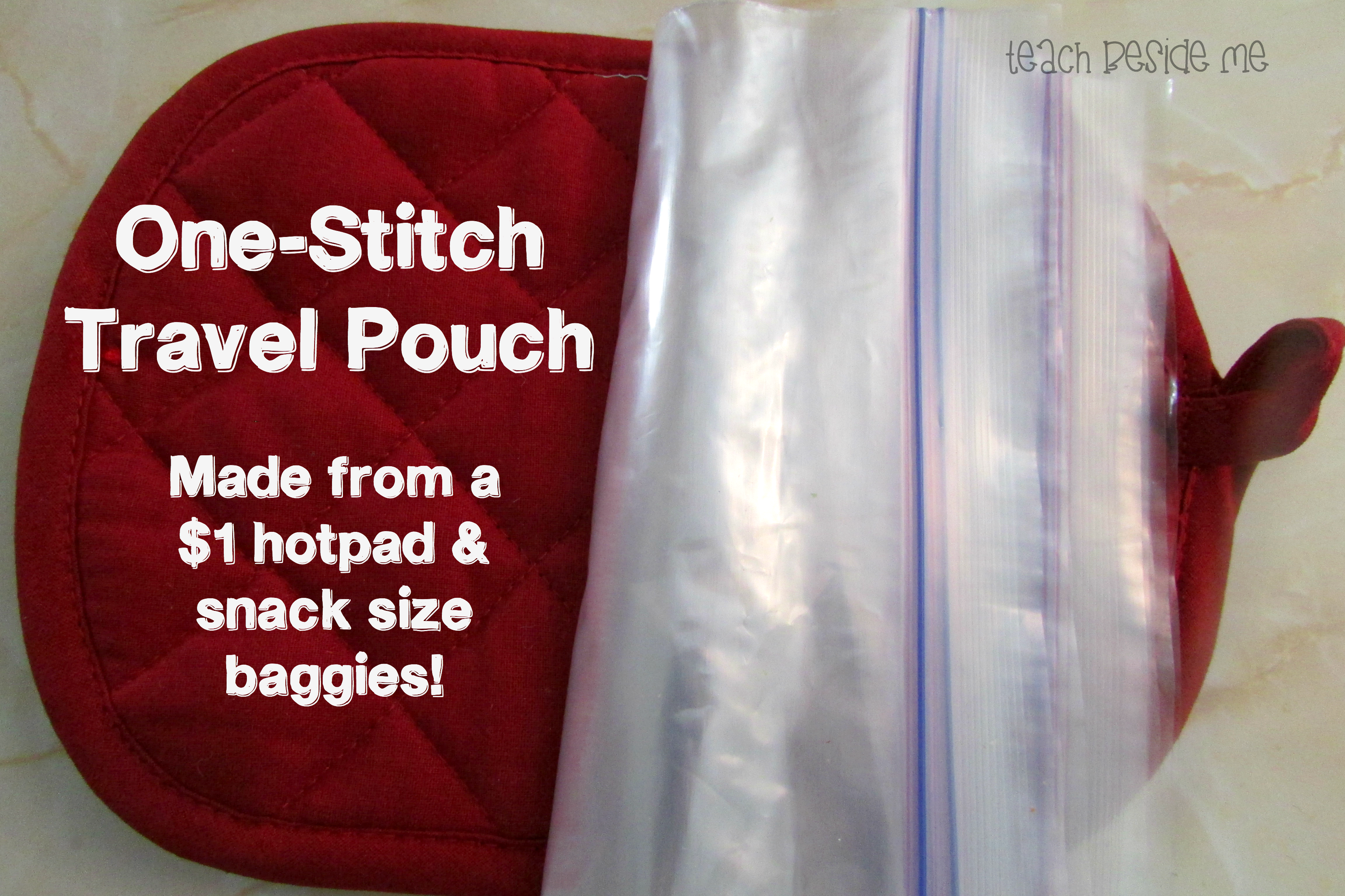 Homemade Travel Pouch (One-Stitch!)