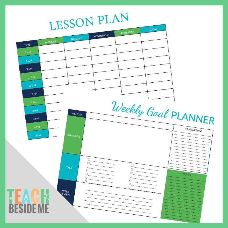 Teacher Weekly Lesson Plan Template from teachbesideme.com