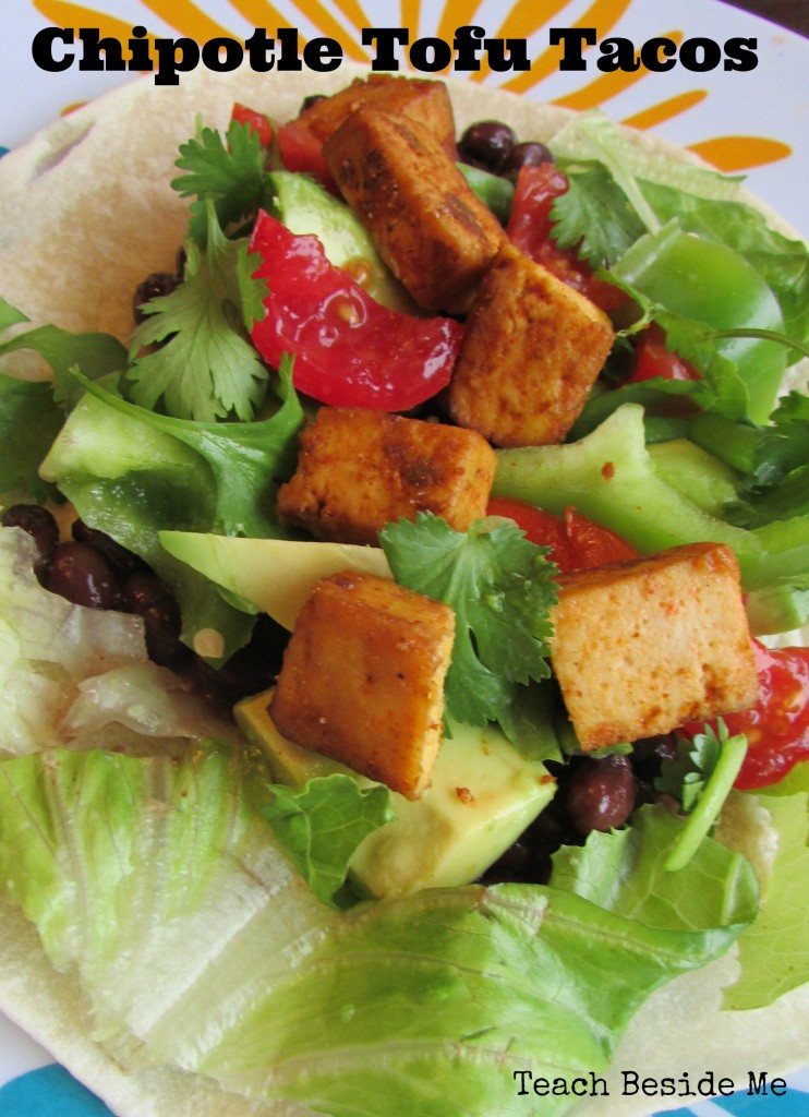 Vegan Chipotle tofu tacos