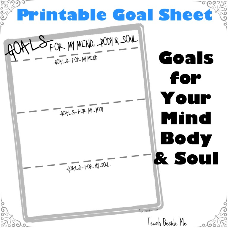 Goals Setting for My Mind, Body & Soul