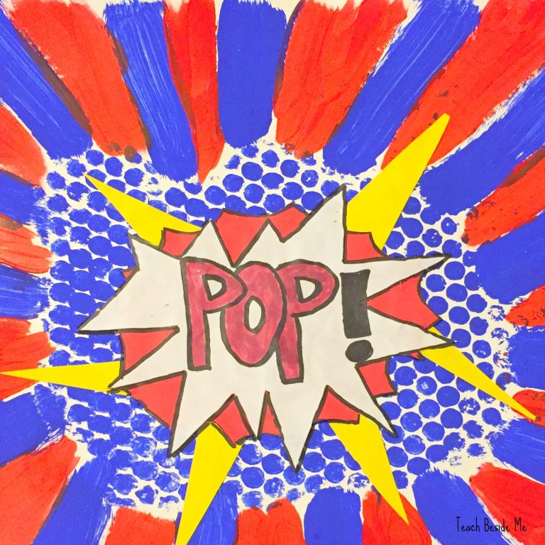 Lichtenstein Art with Bubble Wrap