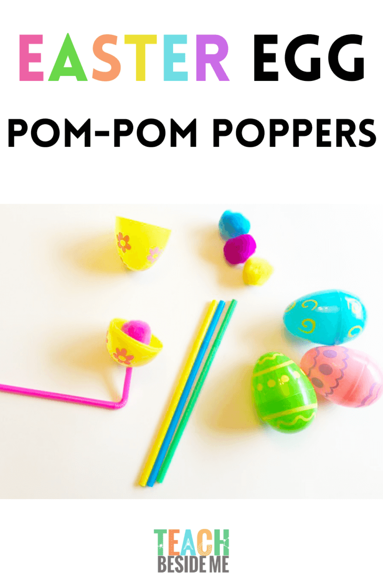 Easter egg pom pom poppers