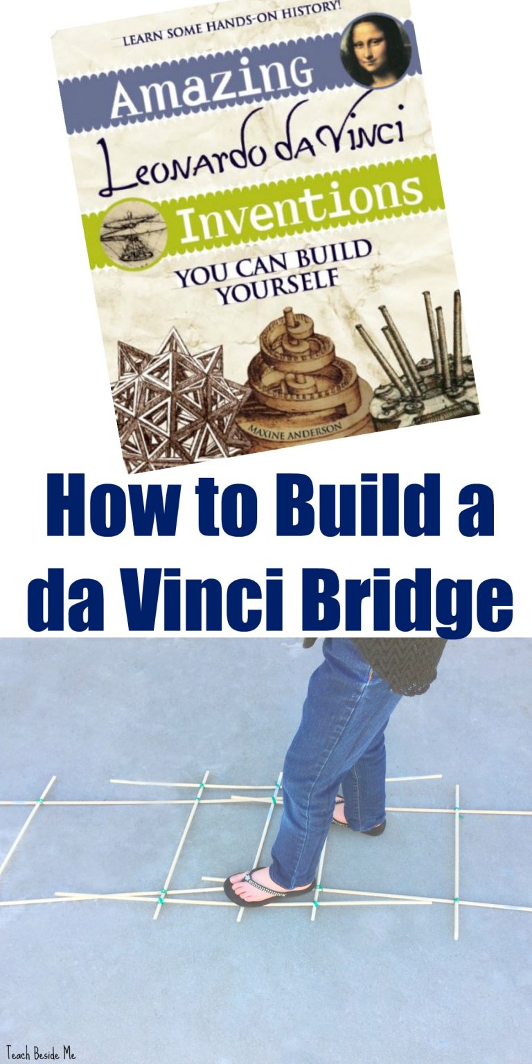 Leonardo da Vinci Experiment for Kids: Build a Bridge!