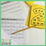 Number Multiples: Multiplication Helper Cards