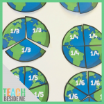 Earth Day Fractions – Printable Math & Geography Activity for Kids