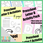 Preschool Alphabet Bundle A-F