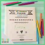 Doodle-Themed Printable Planner for Kids