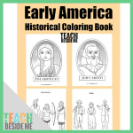 Historical Early America Coloring Book