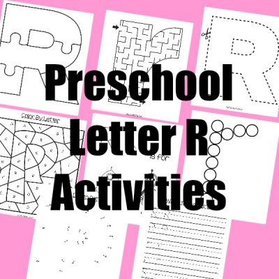 Preschool Letter R Math Activities Preschool Letter R Worksheets - Teach Beside Me