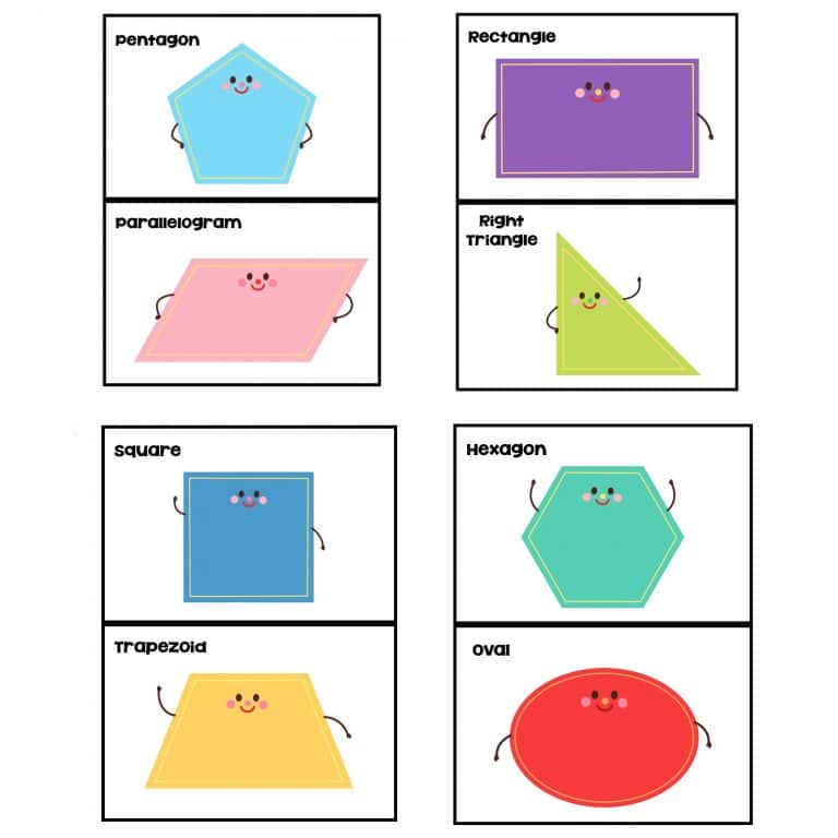 Shape Building Cards for Hands-On Geometry