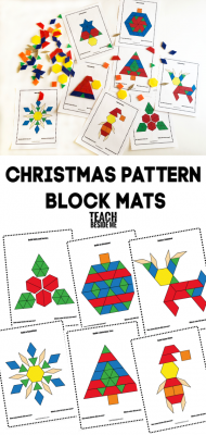Christmas Pattern Block Templates - Teach Beside Me
