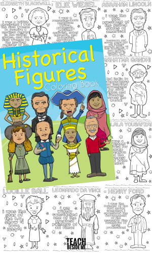 Historical Figures Coloring Book - Teach Beside Me