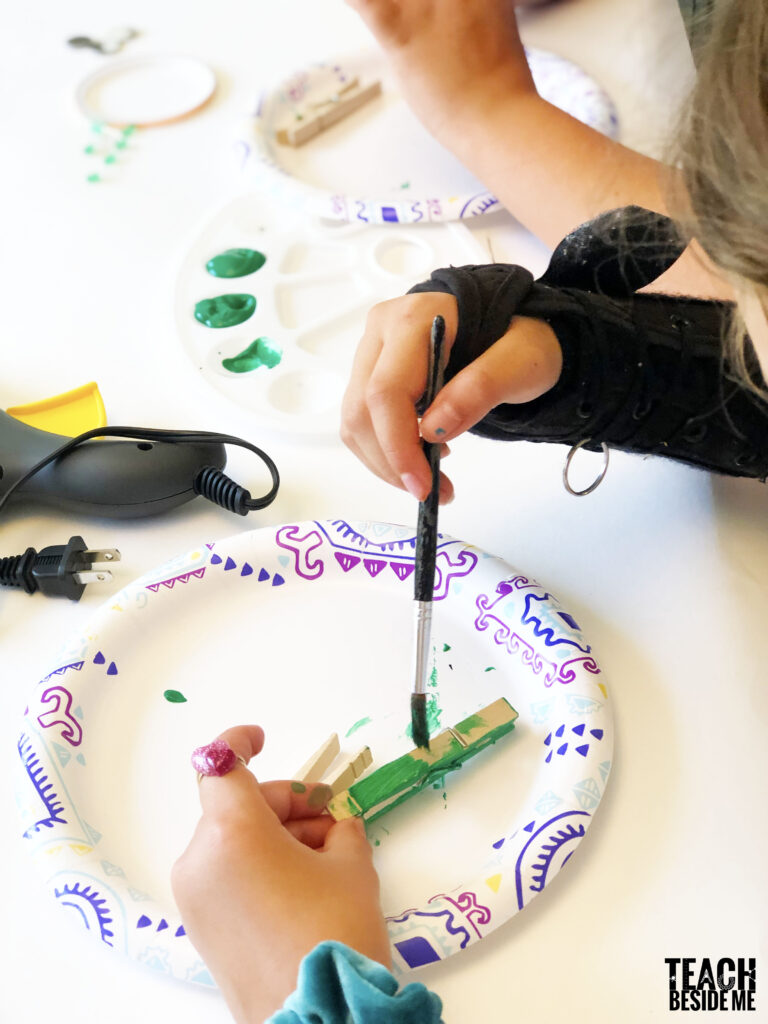 painting clothespins