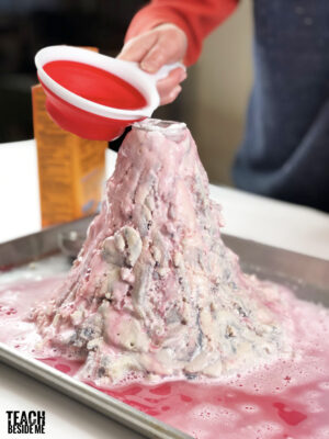 volcano science experiment for kids