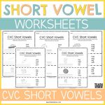 Short Vowel CVC Word Worksheets