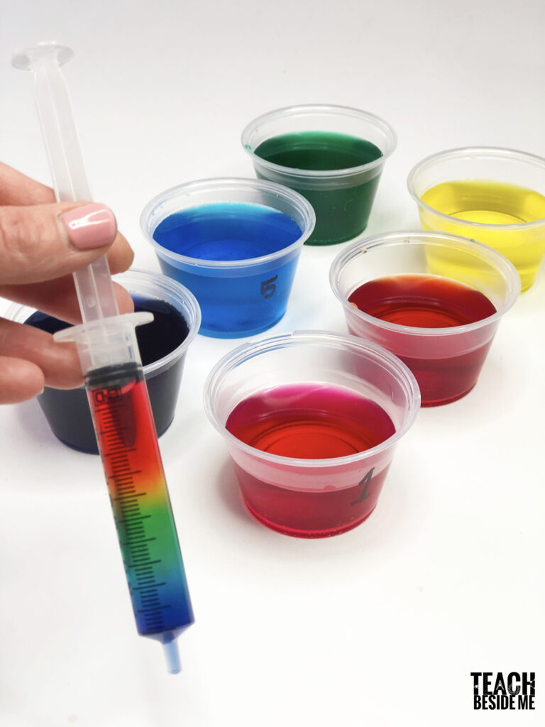 Rainbow Science: Sugar Density Experiment