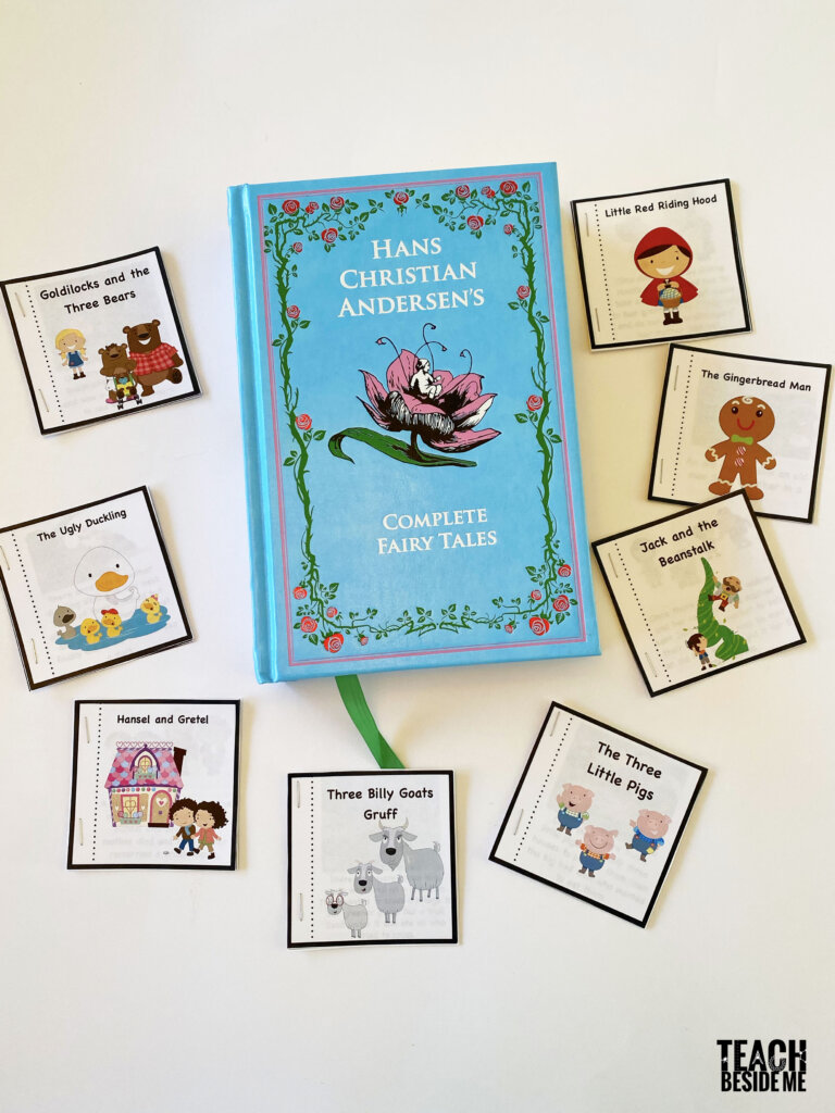 Miniature dollhouse Children book 1/12 Scale  Fairy Tales Nursery Aesop Fables 