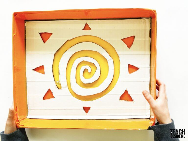 Sun Cardboard Marble Maze Game