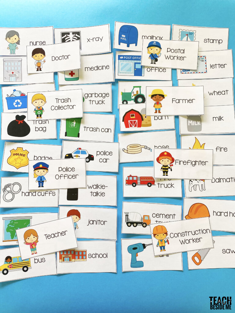 Community Helpers Printables for Reading and Writing - Teach Beside Me