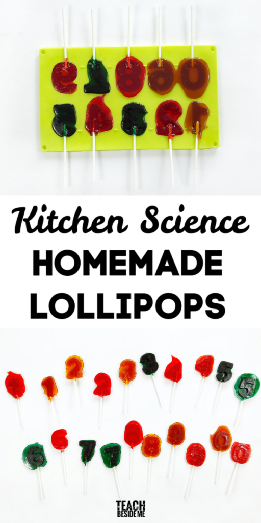 Homemade Lollipops- kitchen science