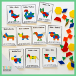 Farm Animal Pattern Block Cards