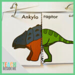 Dinosaur Front and Back Flip Book Printable